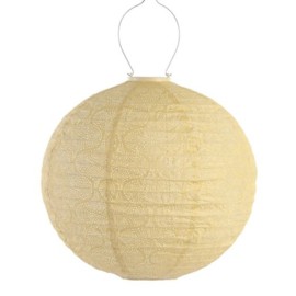 LUMIZ solar lampion Rond | Tijgers | Geel | Ø40 cm