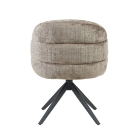 Eetkamerstoel Bella | Clay | Poot Black | Met armleuning (2 stuks)