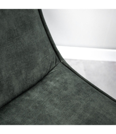 De draaibare fauteuil tommy velvet groen