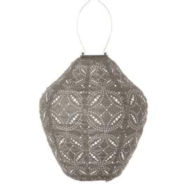 Solar Lampion Jar – 30 cm –  Taupe
