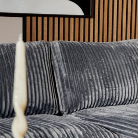 MySofa Teddy | Antraciet | 2,5 zits + Divan Rechts