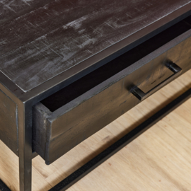 Salontafel Denver Black | Mangohout en staal