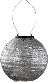 Solar Lampion Rond – 20 cm – topaze silver