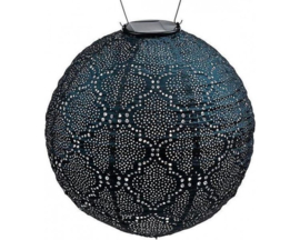 Lumiz Solar Lampion Bazaar Rond - 30 cm - Zeeblauw