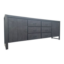 Dressoir Boaz Black | 200 cm