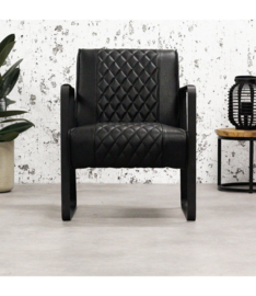 Fauteuil stevie zwart