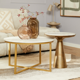 Bijzettafel Essy White marble | 45 cm