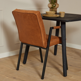 Eetkamerstoel Tivoli Bull | Cognac | Met armleuning (2 stuks)