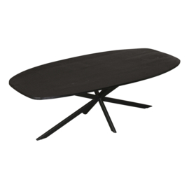 Eettafel Elegance Black | Deens ovaal | 200×100 cm