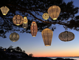 Solar Lampion drop – 28 – Silver 