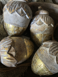 Eikel van hout 3 inch