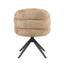 Eetkamerstoel Bella | Cinnamon | Poot Black | Met armleuning (2 stuks)
