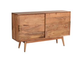 Retro media dressoir met schuifdeur 117x30x70 cm