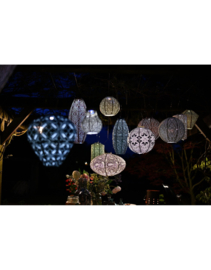 Solar Lampion Marrakesh Rond – 30 cm – Petrol