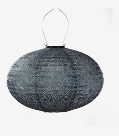 Solar Lampion Mosaic Oval – 40 cm – Grijsblauw