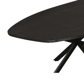 Eettafel Elegance Black | Deens ovaal | 200×100 cm