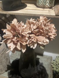 Kunst bloem dahlia taupe