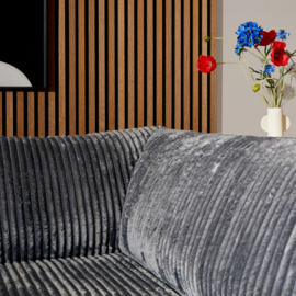 MySofa Teddy | Antraciet | 2,5 zits + Divan Rechts