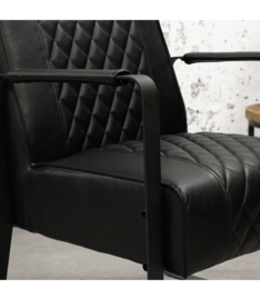 Fauteuil stevie zwart