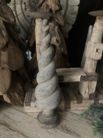 Houten kerst boom swirl groot