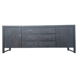 Dressoir Boaz Black | 200 cm