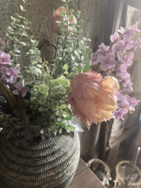 Bos kunst bloemen paars