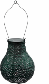 Solar Lampion Ikat Bulb – 16 cm – Green