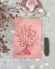 Coral heart - troostkaart