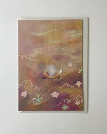 Floating in a field of flowers - troostkaart