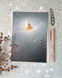 Fox on the moon - grote kaart