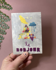 Le bonjour - ansichtkaart
