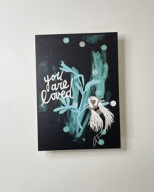 You are loved (donker) - ansichtkaart