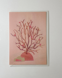 Coral heart - troostkaart