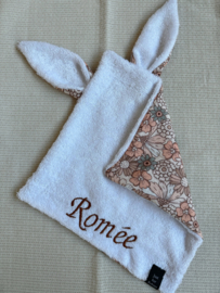 Knuffeldoekje flower field & bamboo/fleece