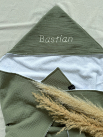 Omslagdoek bamboo teddy & hydrofiel