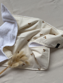 Deken teddy & katoen print