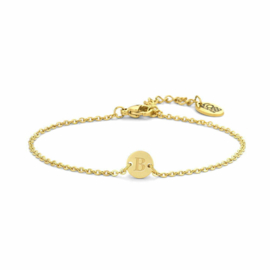 Letter armband goudkleurig
