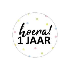 Hoera 1 jaar! (5 st.)