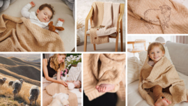 Merino wollen babydeken