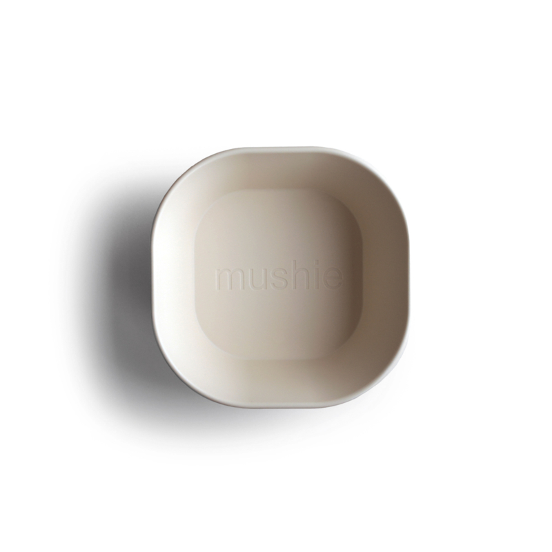 Mushie bowl vierkant | Ivory 1 st.