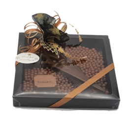 Chocolade schaar en kam- geschenk doos