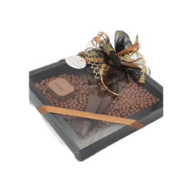 Chocolade schaar en kam- geschenk doos