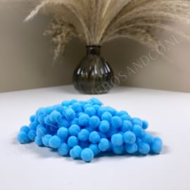 100 Pomponnetjes • 6mm •  Blauw