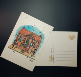 Ansichtkaart Raadhuis Beesel