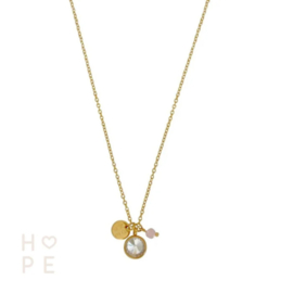 Halsketting Hope in goud en zilver