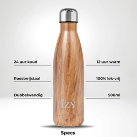 Izy Bottles  Bruin - 500ML