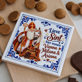 Gepersonaliseerd Sinterklaas tegeltje