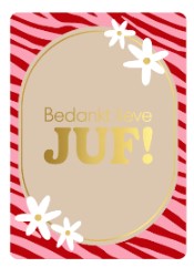 Kaartje voor de juf