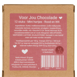 Voor jou chocolade | hartjes