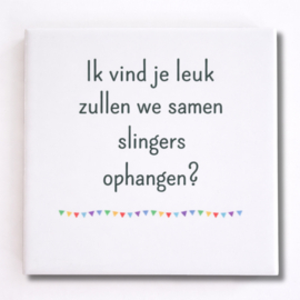 Tegeltje met Tekst | Keramiek Cadeau Tegeltje